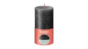 BOLSIUS RUSTIEK STOMPKAARS SHIMMER 130/68 - ANTHRACITE ()